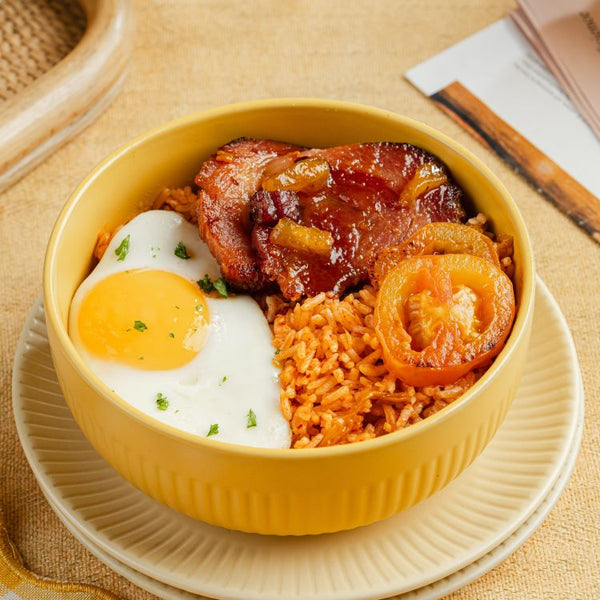 Homemade Ham with Kimchi Rice