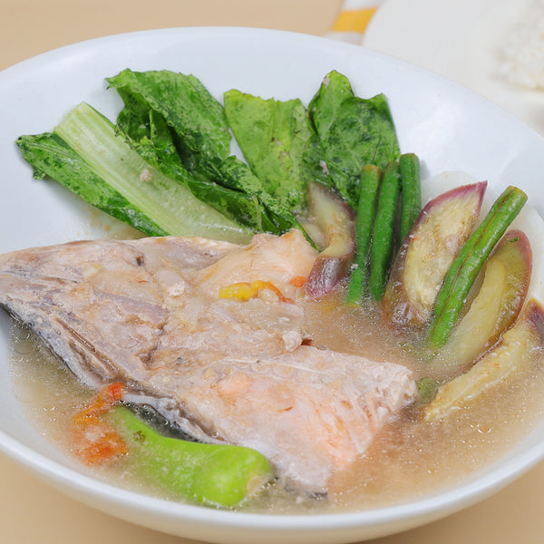 Sinigang na Salmon Head sa Miso