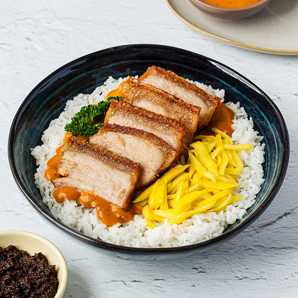 Crispy Pork with Peanut Sauce