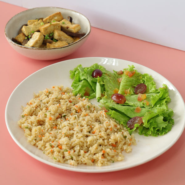 Tofu Steak with Japanese Rice